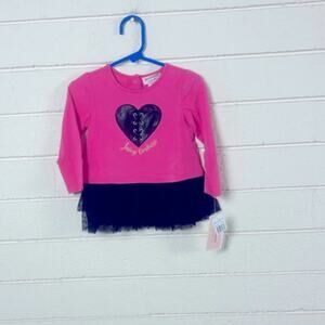 Juicy Couture Pink Toddler Top size 18 months NWT